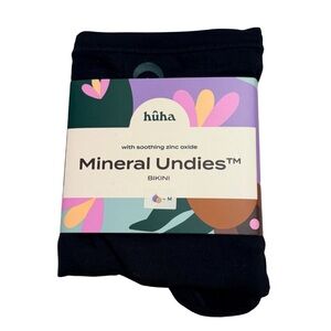 🆕 Huha Mineral Undies™ Bikini Black Size M NWT